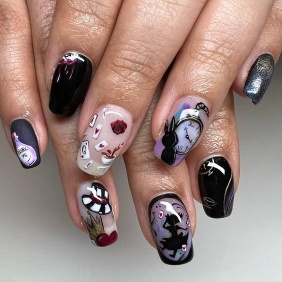 21 Discover Magical Disney Fall Nails: Top Designs Inspired by Iconic Characters