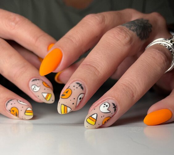 23 Stunning Fall Pumpkin Nails 2024: Top Designs & Ideas for Short, Almond, and Coffin Nails