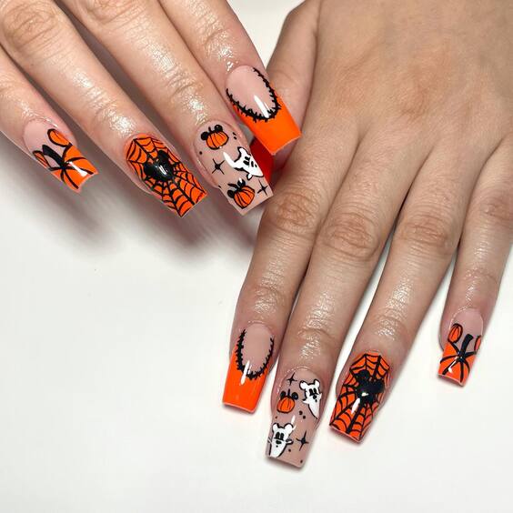 20 Stunning Fall Halloween Nails 2024: Trendy Designs for a Spooky Season