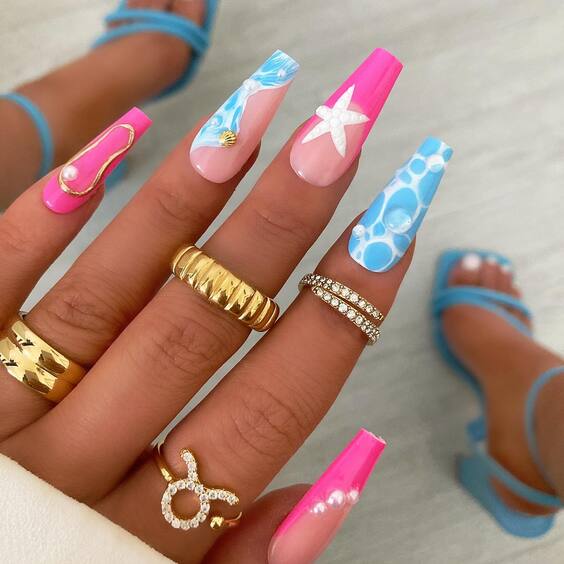 22 Stunning Beach Nail Colors for 2024: Top Designs to Rock This Summer