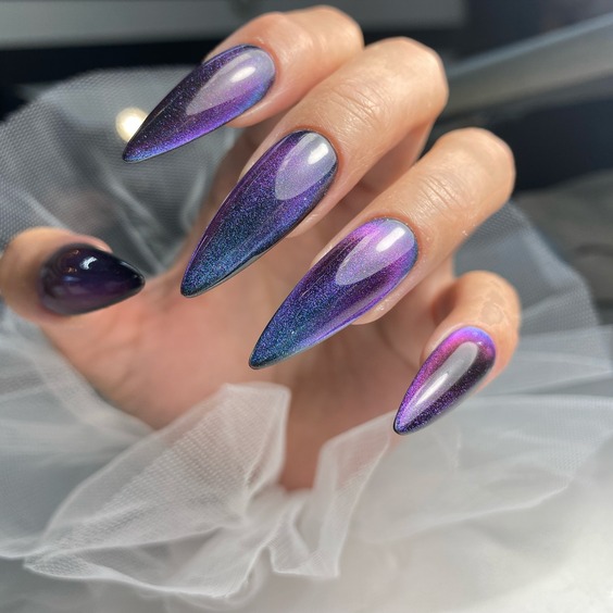 22 Stunning Fall Cat Eye Nail Designs You Must Try