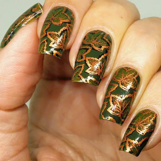 21 Autumn Leaf Nail Art: Trendy Designs for Fall