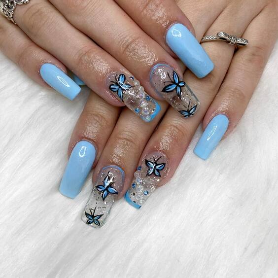 21 Stunning Butterfly Acrylic Nails: Discover Chic & Whimsical Designs!