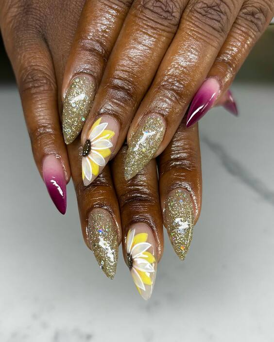 21 Stunning Fall Sunflower Nail Designs for a Seasonal Refresh