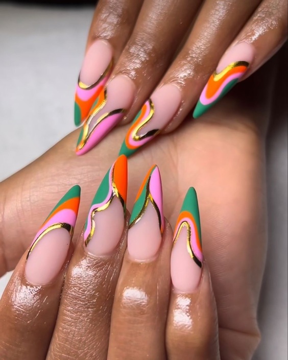 21 Vibrant Fall Nail Designs for Dark Skin 2024: Trendy & Bold Styles