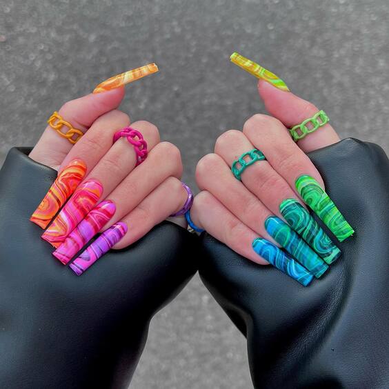 19 Discover Vibrant Nail Art: Colorful Designs for Every Mood!