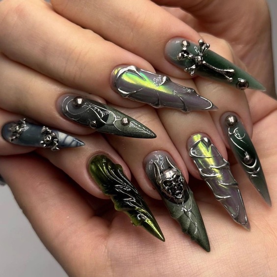 20 Goth Fall Nails Guide: Top Designs for a Mysterious Autumn Look