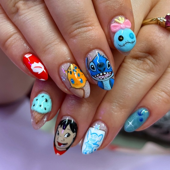 21 Discover Magical Disney Fall Nails: Top Designs Inspired by Iconic Characters