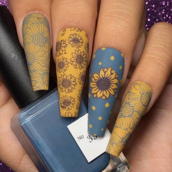 21 Stunning Fall Sunflower Nail Designs for a Seasonal Refresh