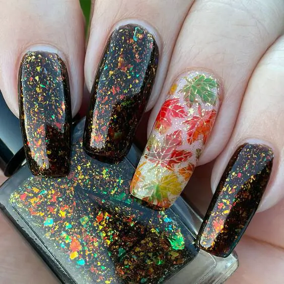 21 Autumn Leaf Nail Art: Trendy Designs for Fall