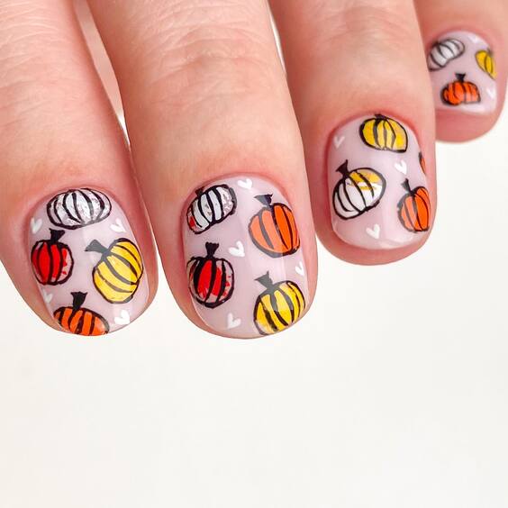 23 Stunning Fall Pumpkin Nails 2024: Top Designs & Ideas for Short, Almond, and Coffin Nails