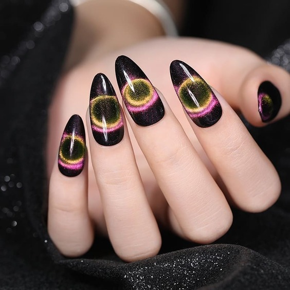 22 Stunning Fall Cat Eye Nail Designs You Must Try