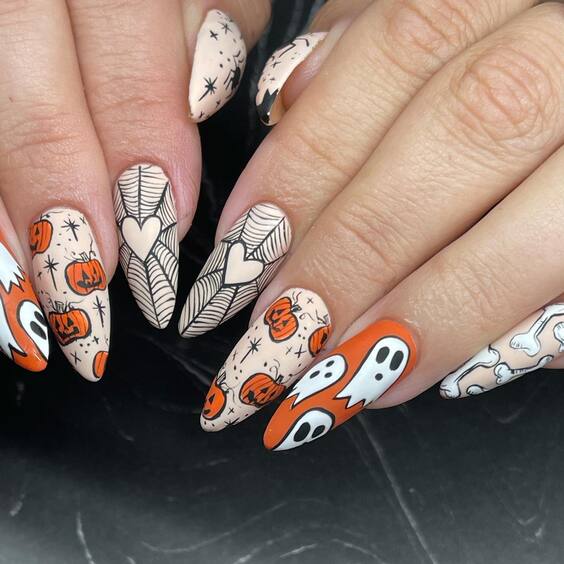 23 Stunning Fall Pumpkin Nails 2024: Top Designs & Ideas for Short, Almond, and Coffin Nails