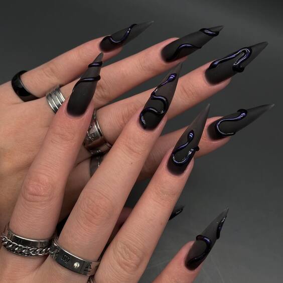 20 Goth Fall Nails Guide: Top Designs for a Mysterious Autumn Look