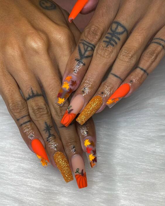 22 Explore Stunning Fall Themed Nails: Designs, Ideas, and Tips for Autumn