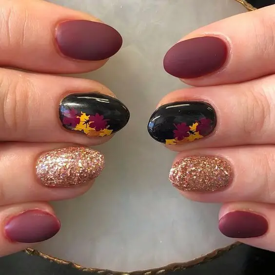 21 Autumn Leaf Nail Art: Trendy Designs for Fall