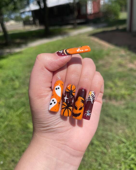 23 Stunning Fall Pumpkin Nails 2024: Top Designs & Ideas for Short, Almond, and Coffin Nails