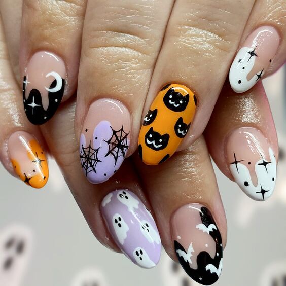 20 Stunning Fall Halloween Nails 2024: Trendy Designs for a Spooky Season