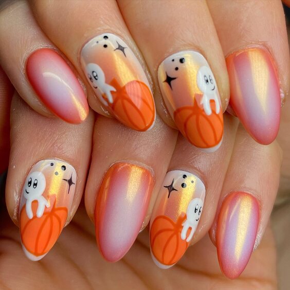 23 Stunning Fall Pumpkin Nails 2024: Top Designs & Ideas for Short, Almond, and Coffin Nails