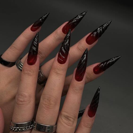 19 Trending Dark Fall Nail Colors 2024: Bold & Beautiful Designs!