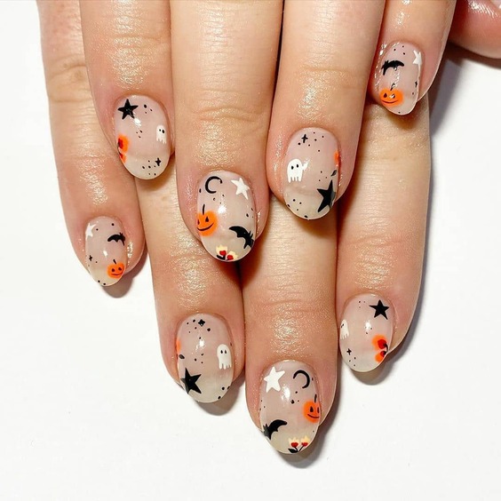 20 Stunning Fall Halloween Nails 2024: Trendy Designs for a Spooky Season