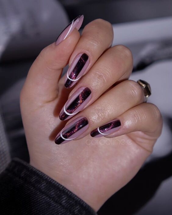 22 Stunning Fall Cat Eye Nail Designs You Must Try