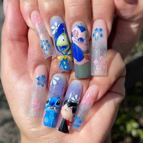 21 Discover Magical Disney Fall Nails: Top Designs Inspired by Iconic Characters