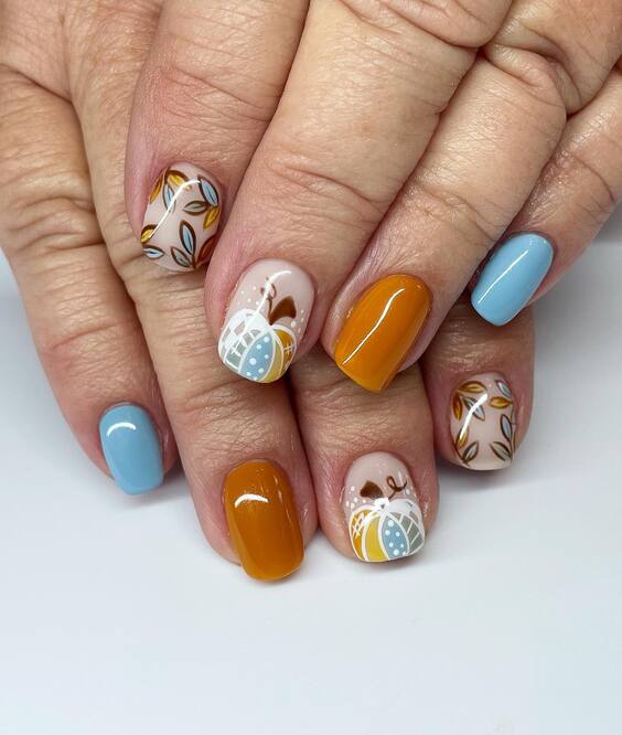 23 Stunning Fall Pumpkin Nails 2024: Top Designs & Ideas for Short, Almond, and Coffin Nails