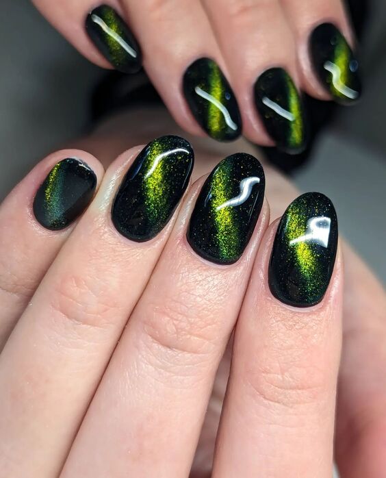 22 Stunning Fall Cat Eye Nail Designs You Must Try