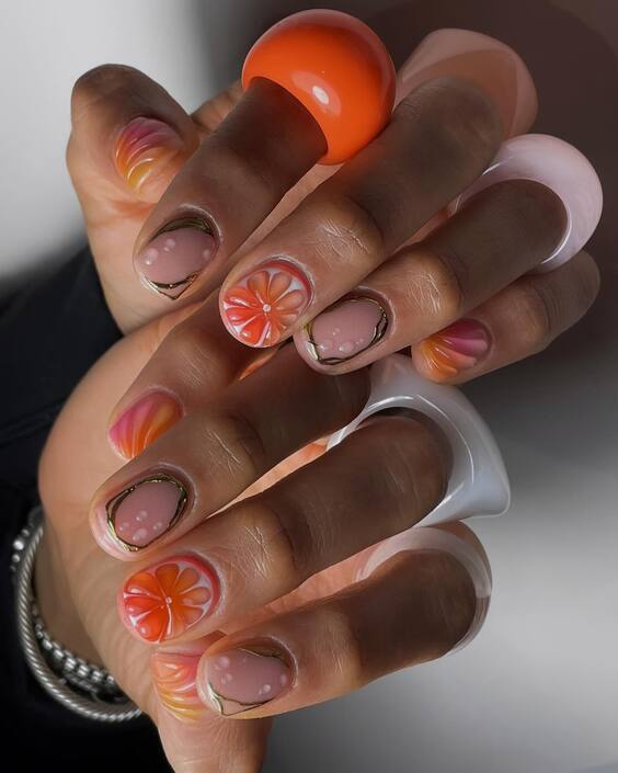 21 Short Round Acrylic Nails: Explore Creative & Elegant Designs!