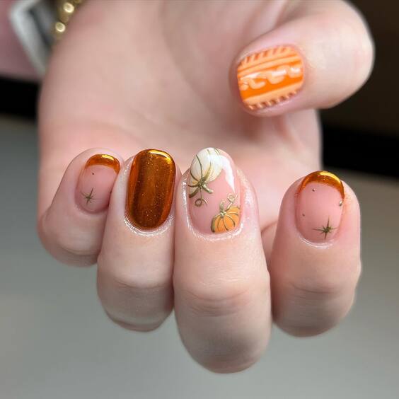 22 Explore Stunning Fall Themed Nails: Designs, Ideas, and Tips for Autumn