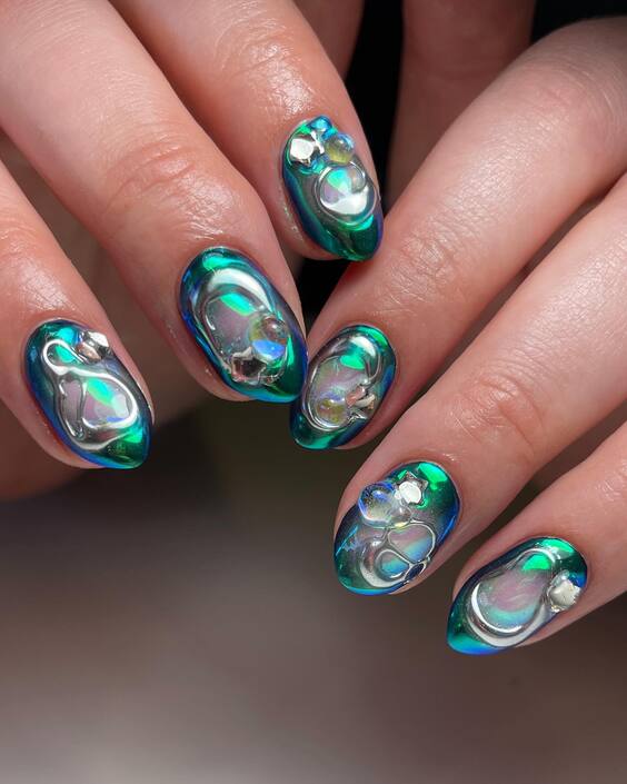 21 Stunning Chrome Nail Colors: Transform Your Nails with Trendy DIY Designs