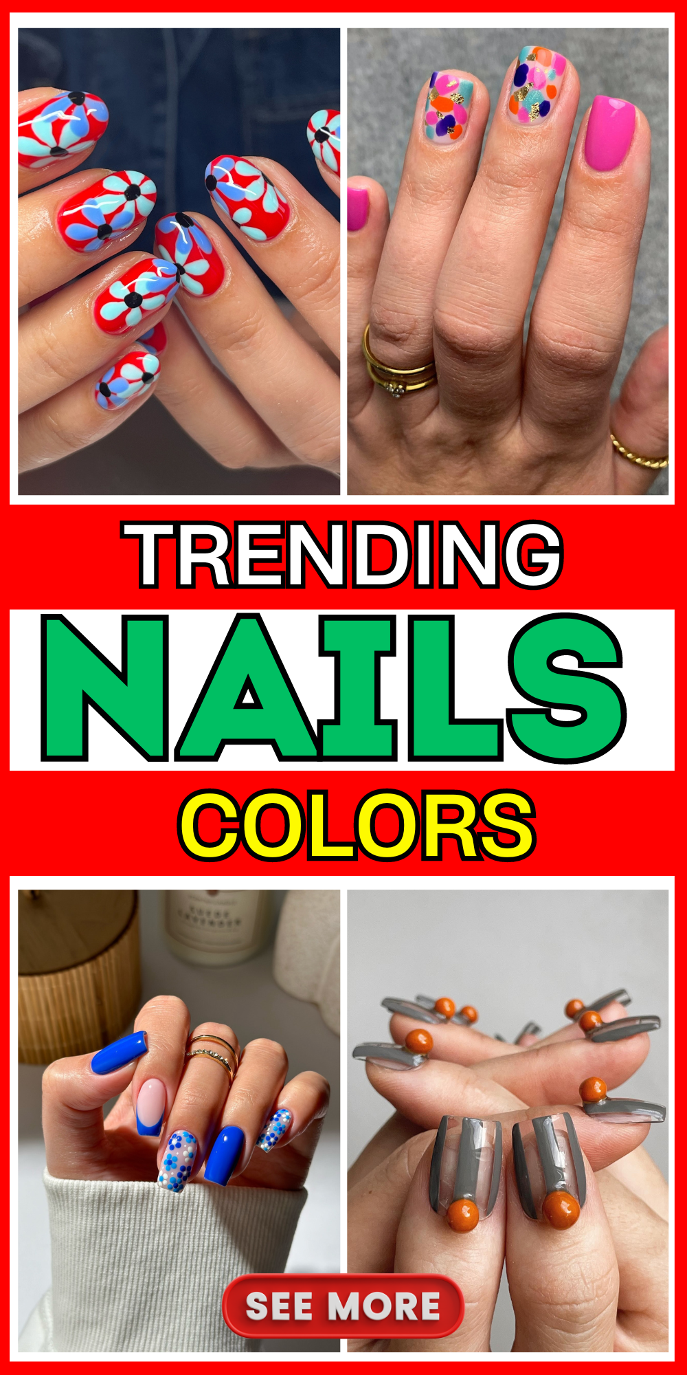 20 Trending Nail Colors 2024: Explore Bold Designs & Elegant Styles