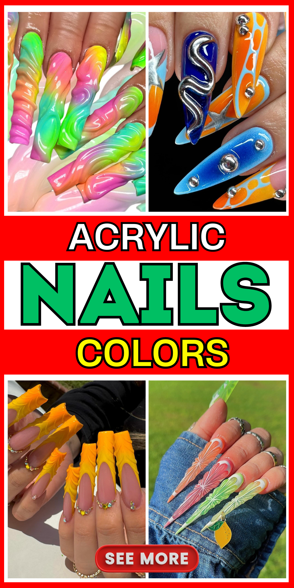 23 Top Acrylic Nail Colors for Every Season: Summer, Fall, Winter, and Spring Designs