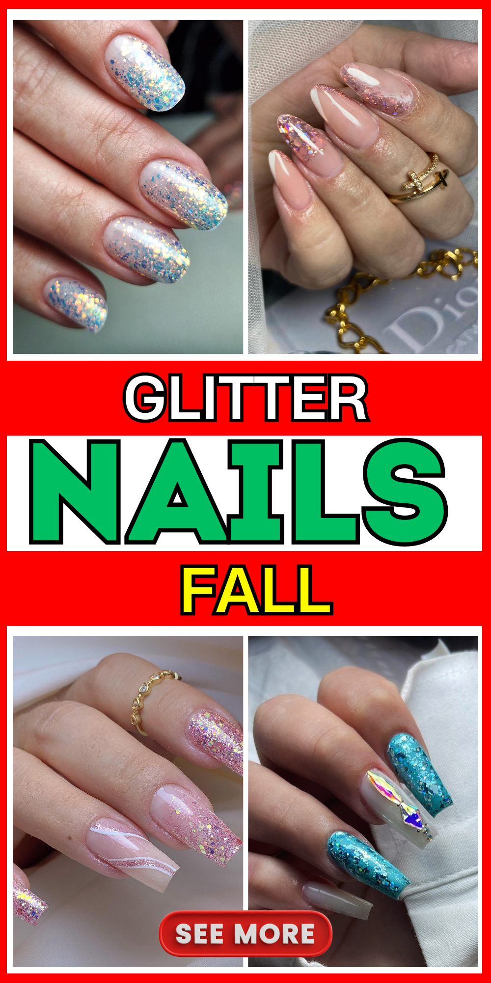 19 Top Fall Nails Glitter Designs: From Subtle to Bold Styles