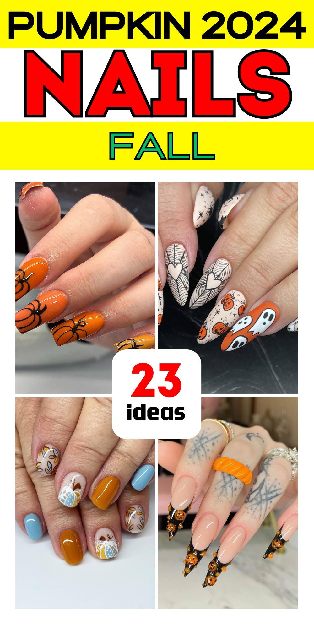 23 Stunning Fall Pumpkin Nails 2024: Top Designs & Ideas for Short, Almond, and Coffin Nails