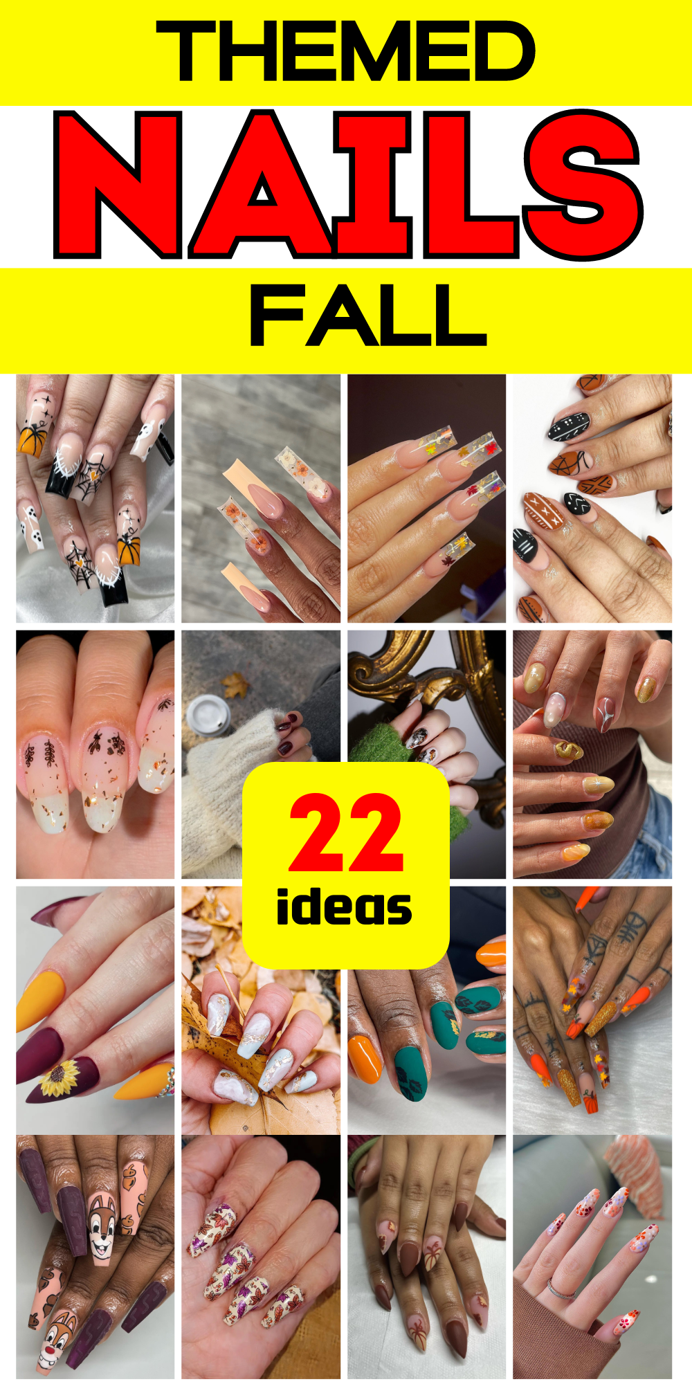 22 Explore Stunning Fall Themed Nails: Designs, Ideas, and Tips for Autumn