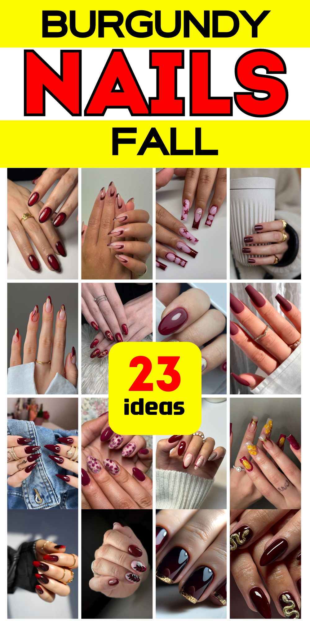 23 Stunning Burgundy Fall Nails: Elegant Designs for Autumn