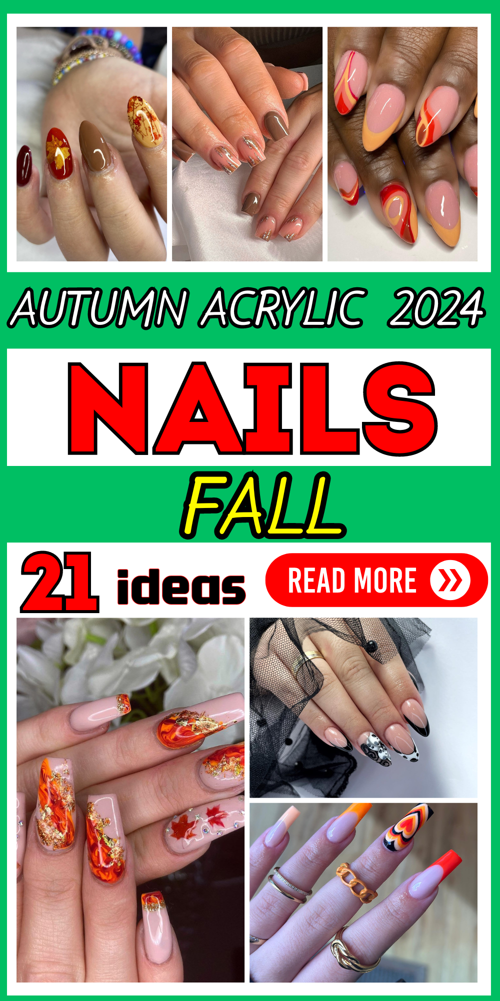 21 Autumn 2024 Acrylic Nails: Explore Top Trends in Nail Art Design