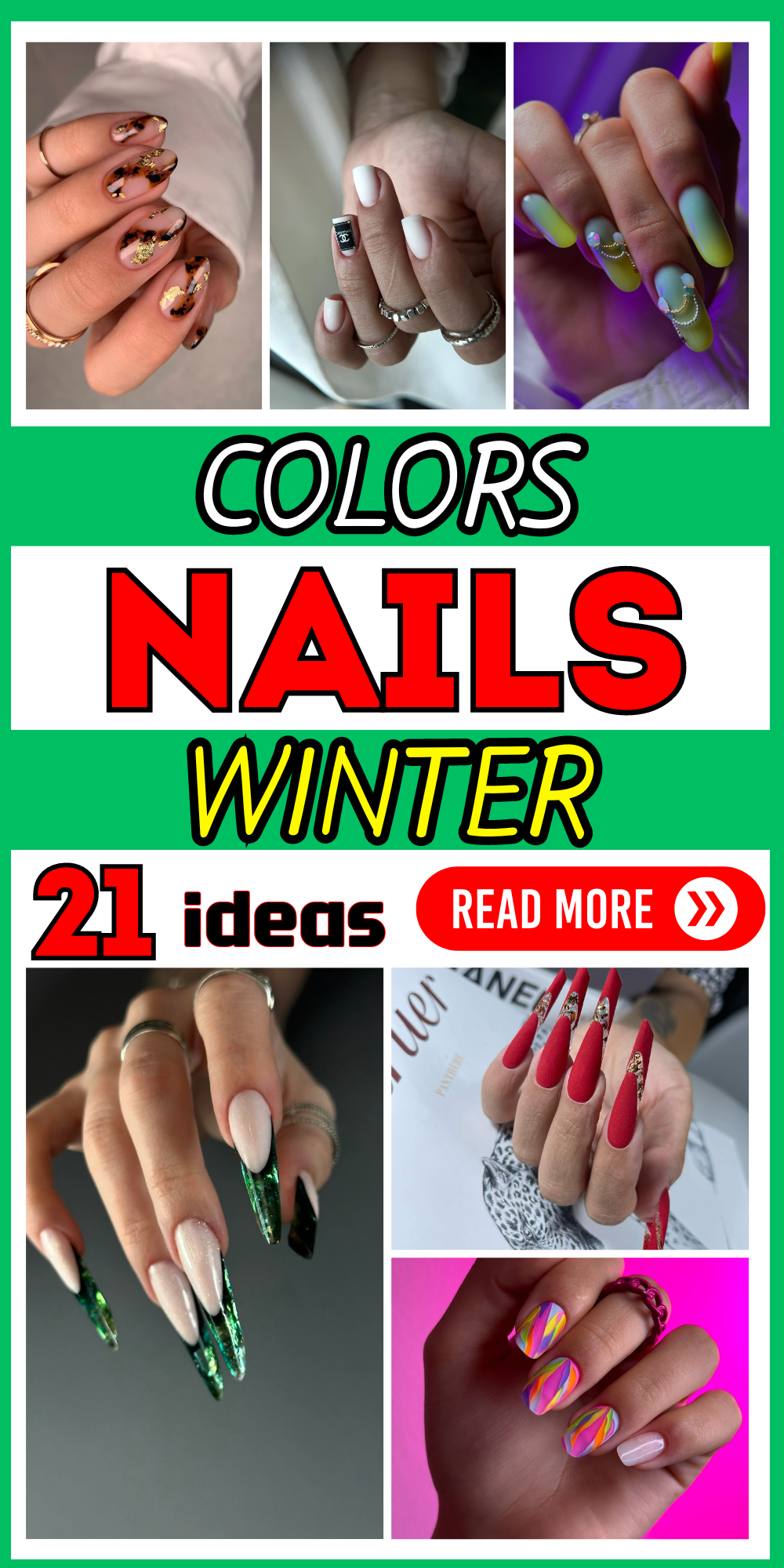 21 Explore Top Winter Nail Designs: From Gothic Stilettos to Elegant Pastels