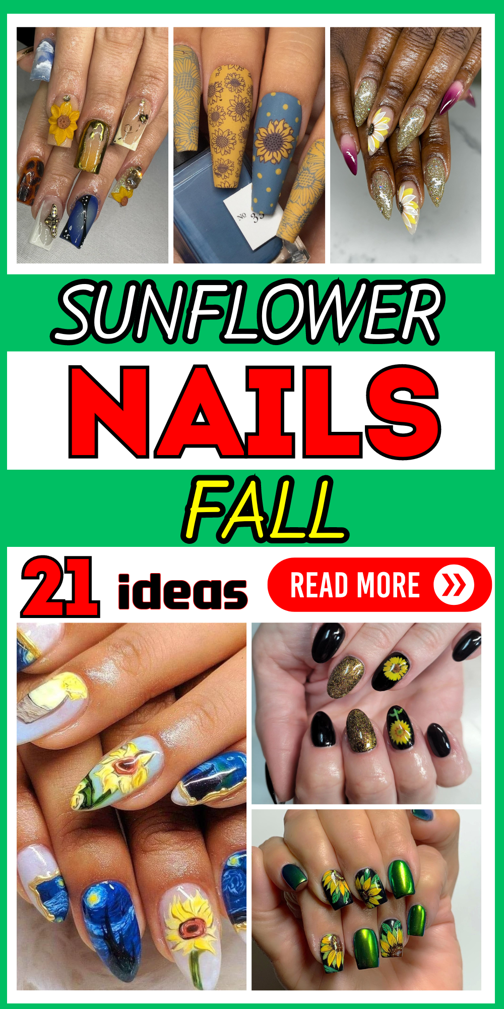 21 Stunning Fall Sunflower Nail Designs for a Seasonal Refresh