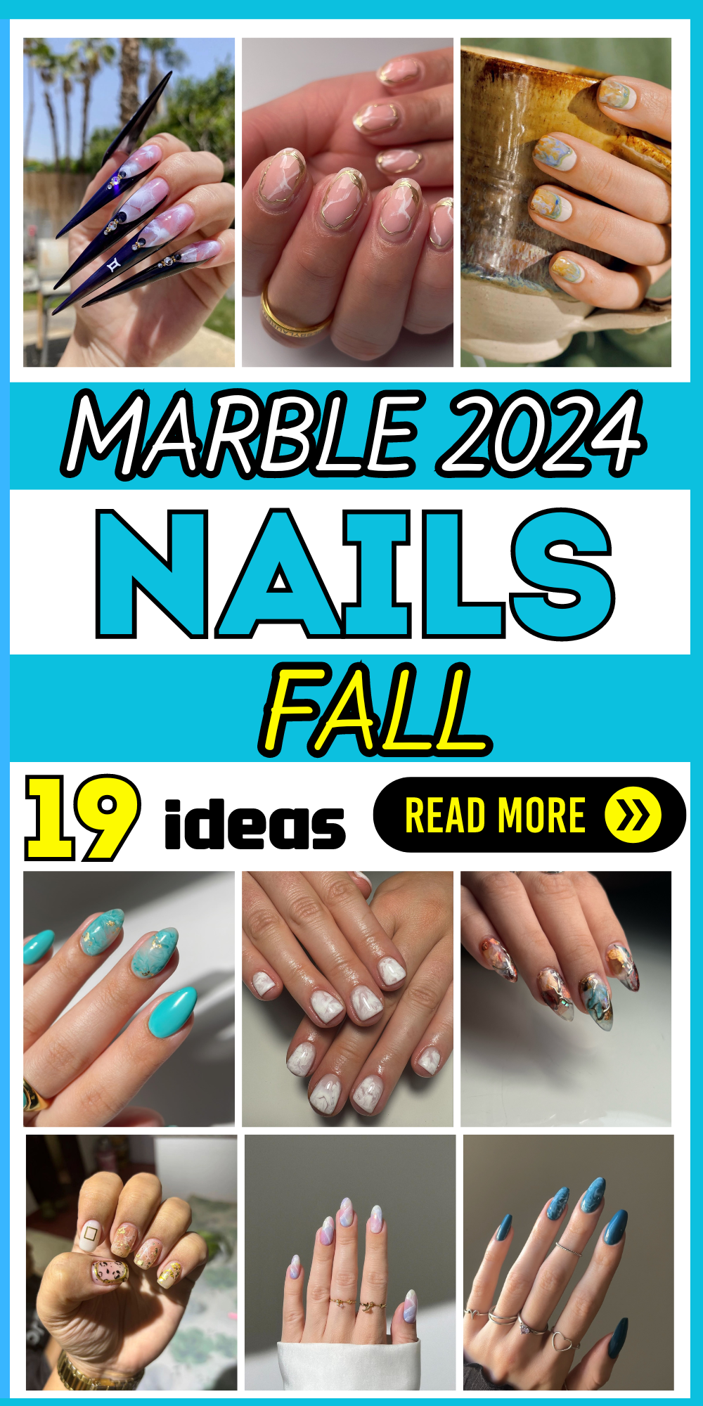 19 Top Fall Marble Nails 2024 Designs: Unleash Your Creativity with Unique Patterns and Colors