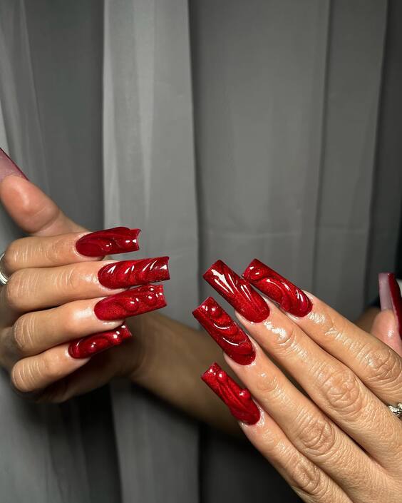 19 Unleash Boldness: Top Red Nail Designs & Where to Wear Them!