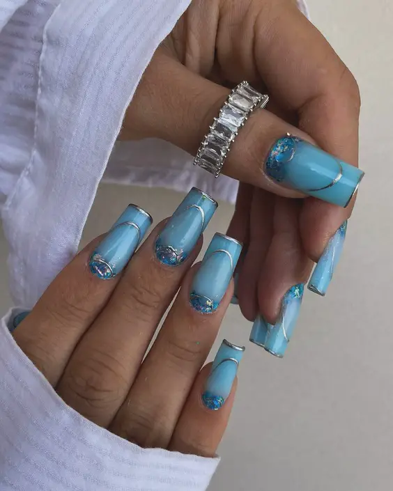 19 Top Blue Nail Colors & Designs for 2024: OPI, Gel, DND & More