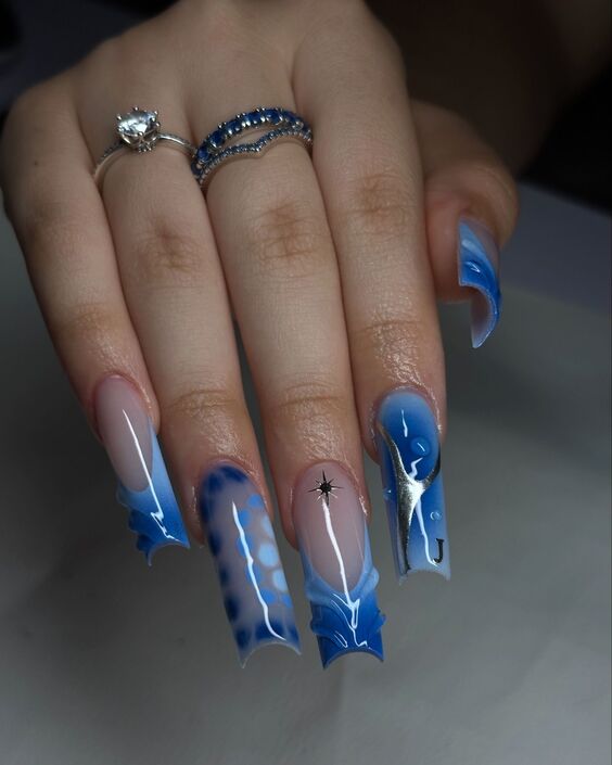 19 Top Blue Nail Colors & Designs for 2024: OPI, Gel, DND & More