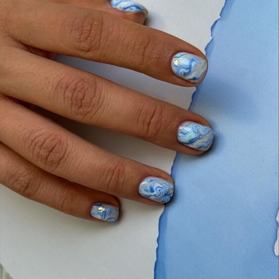 19 Top Blue Nail Colors & Designs for 2024: OPI, Gel, DND & More