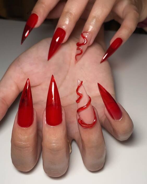 23 Elegant Dark Red Nail Designs: Luxury Meets Creativity