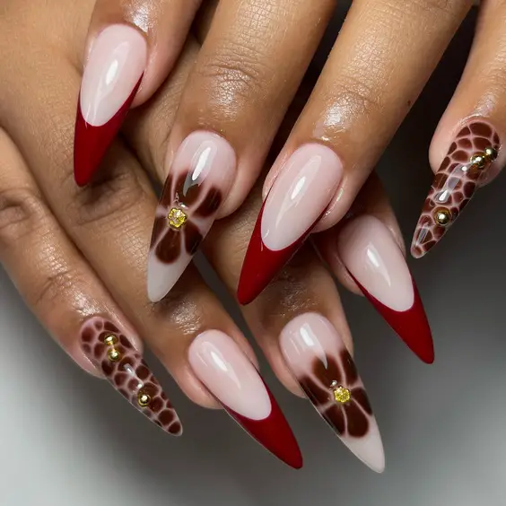 23 Elegant Dark Red Nail Designs: Luxury Meets Creativity