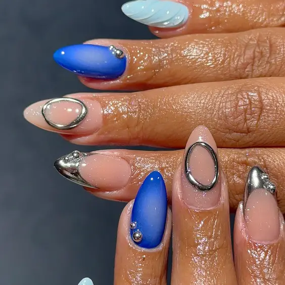 19 Top Blue Nail Colors & Designs for 2024: OPI, Gel, DND & More