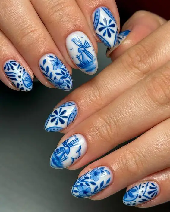 19 Top Blue Nail Colors & Designs for 2024: OPI, Gel, DND & More